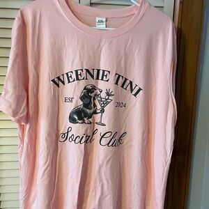 Pink Weenie Tini Social Club T-Shirt